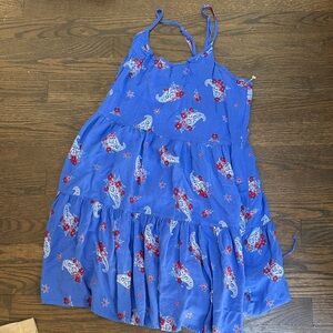 Mudd Blue Paisley & Floral Tiered Sundress